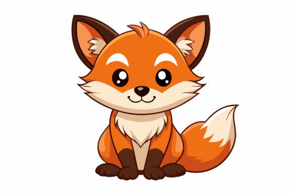 Download Cute-baby-fox Vector Illustration - Fox Collection