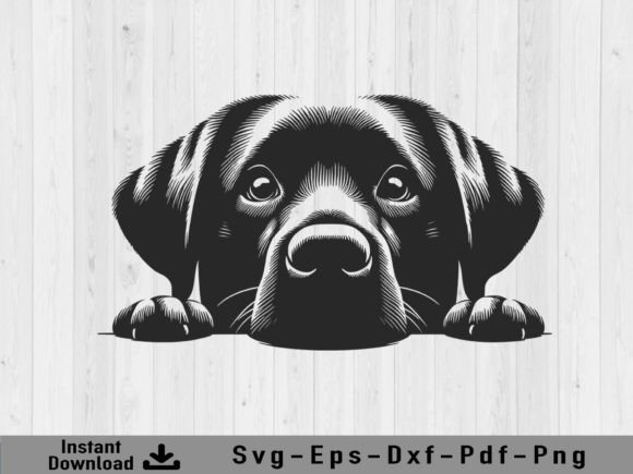 Download Peeking Labrador Retriever Dog Svg File - Labrador retriever dog Collection