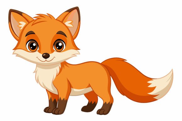 Download Baby Fox Vector Illustration Design - Fox Collection